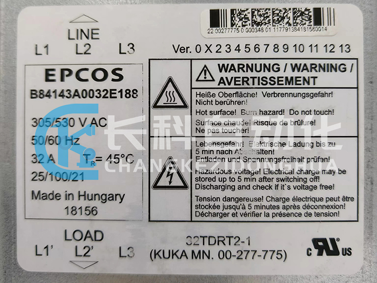 庫卡濾波器32TDRT2-1 00-277-775 庫卡濾波器32TDRT2-1 00-277-775