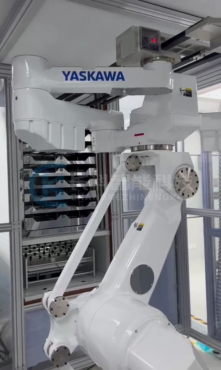 安川機(jī)器人取放鈣鈦礦玻璃基板